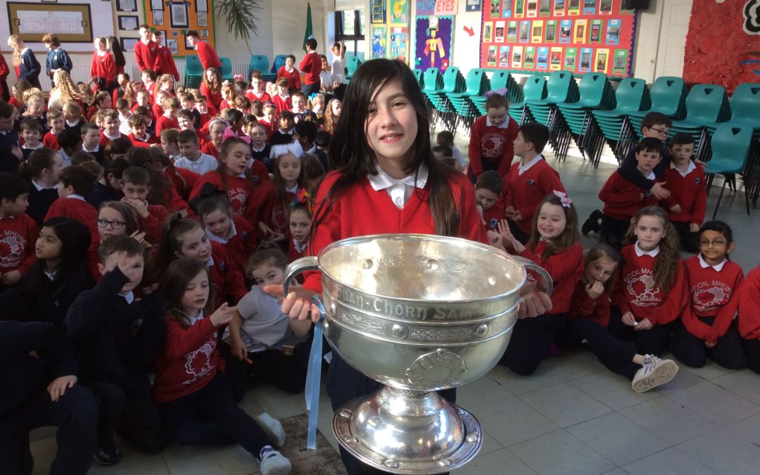 Scoil Mhuire Welcomes Sam Maguire!